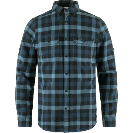 Fjällräven Men's Skog Shirt in Indigo Blue/Dark Navy, Bio-Baumwolle | Size: Small