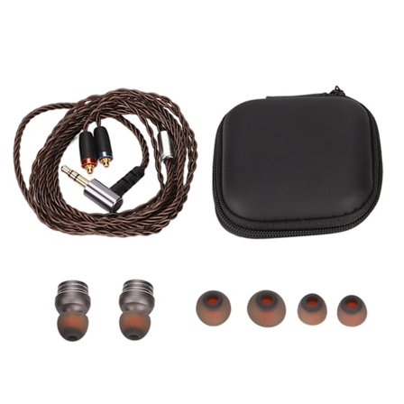 Monitor Hörlurar Stereo HiFi Ljud Löstagbar Kabel Brusisolerande Trådbundna Hörlurar för Musiker Sångare Utan Mikrofon