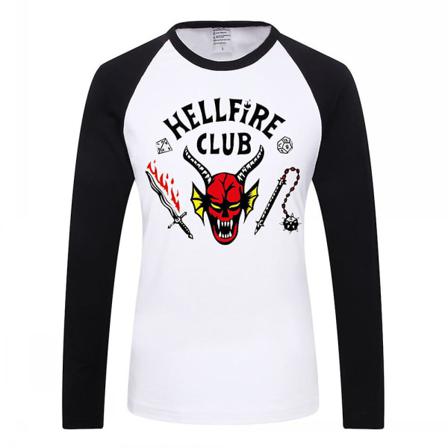 Kid Boys Stranger Things Hellfire Club Långärmad T-shirt