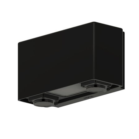 Westal Jubilar III Veggarmatur 18 W, 1225 lm, 3000 K, to stikkontakter Svart, Belysning