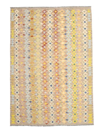 Oosters Kelim Afghan Old Style Vloerkleed 161X226 Wol, Afghanistan