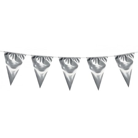 Gigantisk Flaggirlang Vimpelgirlang - Vimpel i silver