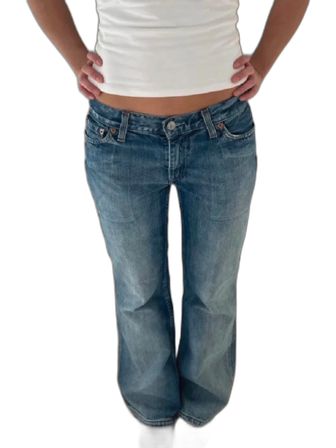 Levis 527 bootcut jeans blå