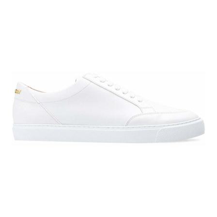 Burberry Logo Lettering Low-Top Sneakers Hvid, Dame, Størrelse: 36 EU