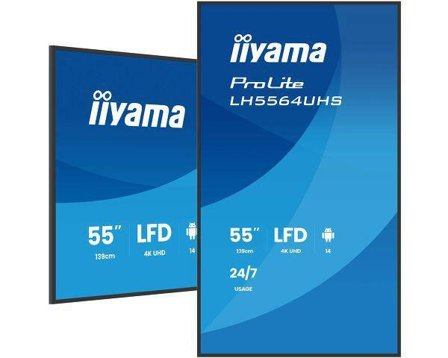 iiyama 55" LFD, 3840x2160, Portrait,