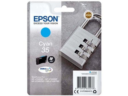 Epson 35 - cyan - original - blekkpatron