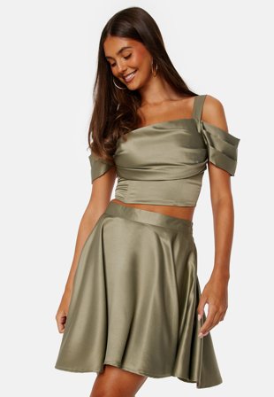 Bubbleroom Occasion Ortiza Bustier Top Olive green Tøj