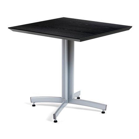 Bord, 700x700x720 mm, silver/svart