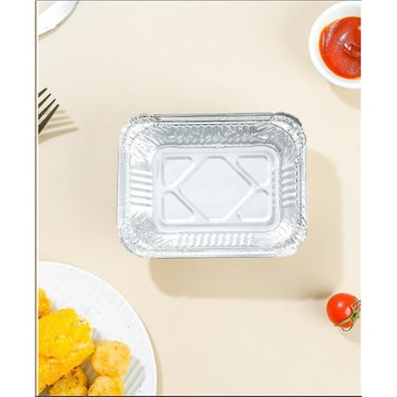 50 stk. Grillpanner i Aluminium - Perfekt for Weber - Høykvalitets Dryppskåler i Aluminium - Grillpanner