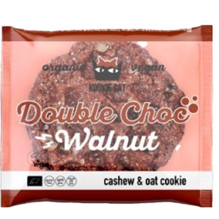 Kookie Cat Double Choc Walnut Ø 50 g, Helse & Madvarer, Snacks, Barer