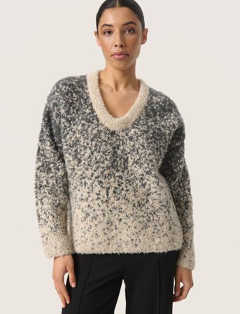 Soaked in Luxury Slvenessa Pullover - Grey - S