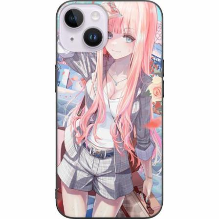 Apple Iphone 14 Svart Skal Anime Girl Cute