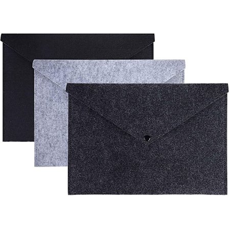 3-pack (34*24cm) A4-mappor i filt, organiser för papper