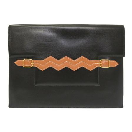 Hermès Vintage Clutches , Zwart , Dames , Maat: ONE Size Vintage Tassen
