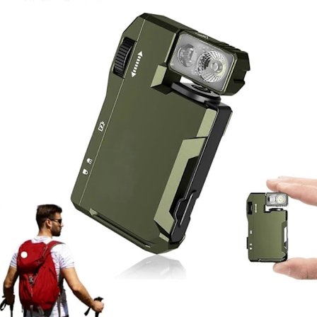 /EA/G5 EDC Lommelygte 400 Lumen, Genopladelig, 3 Tilstande, IP68 (Grøn)