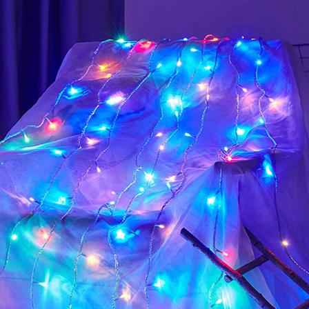 5m 50LED Tre Strengelys Med Kobbertråd Til Jul Høytid Gårdsplass Dekorasjon Usb Lading (Multifarget)