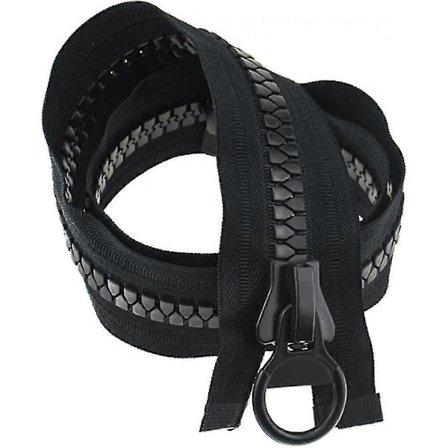 Dobbelt Åben Super Stor Plastiklynlås Sorte Tænder Kraftige Lynlåse Til DIY Syning Skrædder Håndværk Tasker Telte (1 EGB