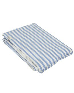 Bordsduk randig Svea 140x300 cm Ljusblå - Fondaco
