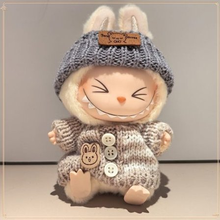 17 cm s Doll Hættetrøjetøj - Farverigt tilbehør til Monster s Blind Box Dolls