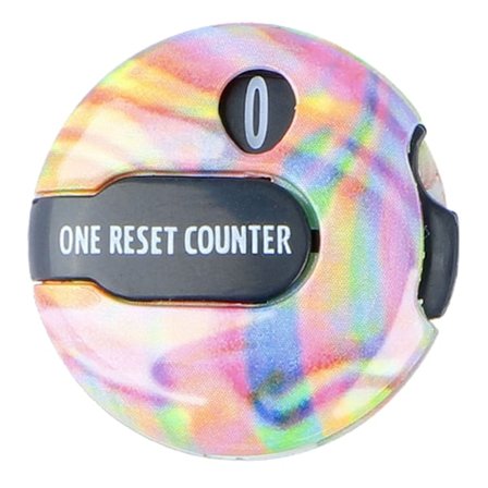 Golfscoreräknare Minigolfslagräknare Enkelt fäste Scorekeeper Upp till 12 skott poäng med One Touch Reset Clip Rainbow Rainbow