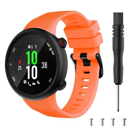 Garmin Forerunner 45 hållbart klockarmband i silikon - Orange