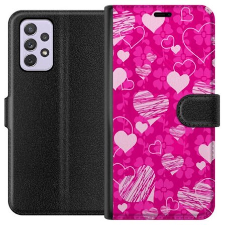 Kompatibelt Plånboksfodral till Samsung Samsung Galaxy A52s 5G PopHjärtMönster