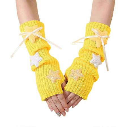 Tyylikkäät pitkät resorihihansuut käsineet käsivarsien lämmittimet ylisuojus tekstiviestittelyyn käsienlämmitin 2000-luvun trendi monivärinen