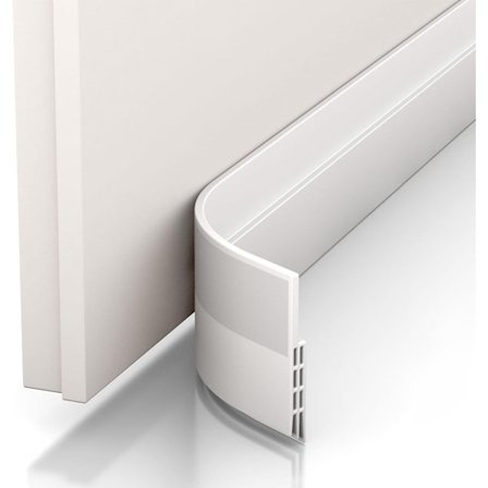 Dörrtätning mot drag & dörrförsegling (3mx45mmx1mm, vit)