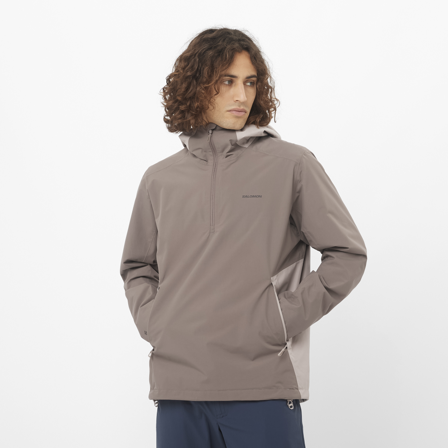 Salomon - Jackor Kläder Outscape 2l Anorak Cb M - Iron / Etherea