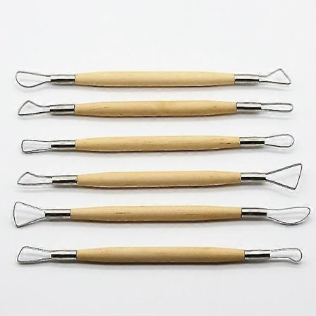 Ler Skulptur Værktøj Professionelt Pottemageri Skulptur Værktøj Ler Skulptur Værktøj Til Pottemageri, Keramik Skulptur (1 sæt, Træfarve)