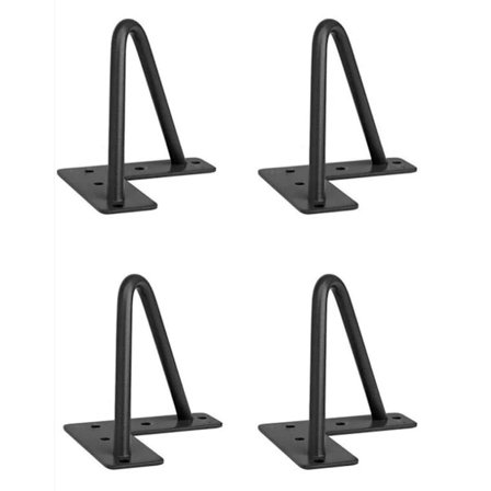 Hårnålben i moderne design fra midten av århundret, rustbestandige kraftige metallben som er perfekte for gjør-det-selv-prosjekter, inkludert skap, 