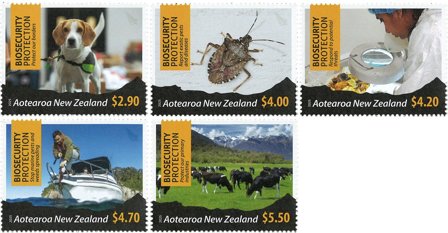 New Zealand - Biosikkerhedsbeskyttelse - Postfrisk sæt 5v