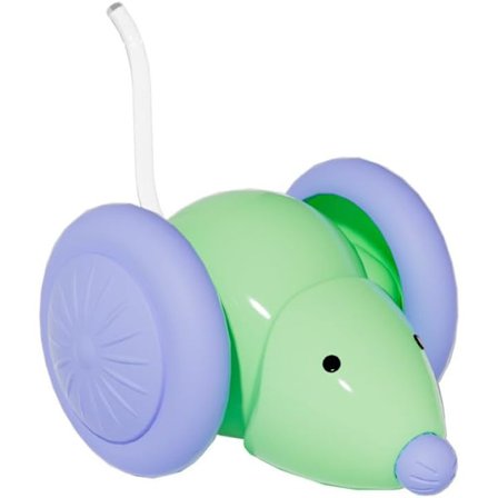 Interaktiv kattleksaksbil – Självgående rullande husdjursstimulator, tillverkad av ABS-plast, för underhållning av inomhuskatter och stimulering av 