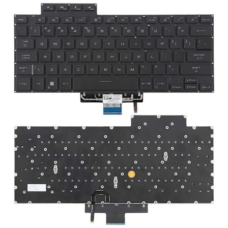 US Version Bakgrundsbelyst Laptop Tangentbord Kompatibelt med Asus Zephyrus ROG 16 G16 GA503 15 GU603 GU603H