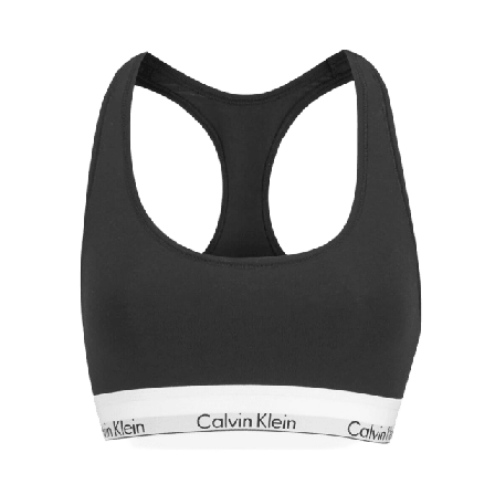 Calvin Klein Bralette, ovadderad i skön Bomull & modal blandning Bh Dam Svart M