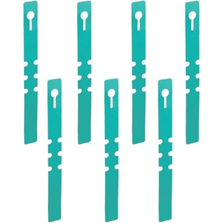 100 st Gröna Plastväxtetiketter Justerbara Hängande Runt Träd Taggar för G