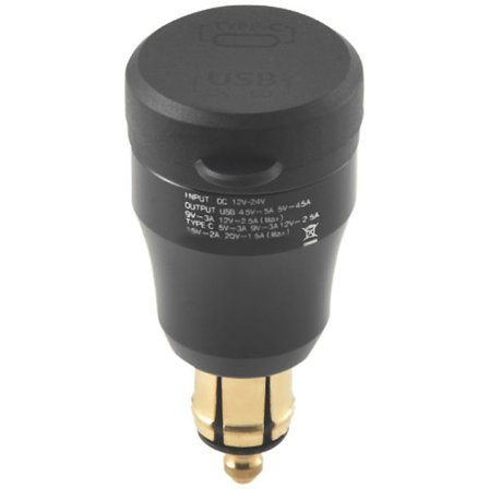 Motorcykel Vandtæt Hurtig Oplader med USB Type-C Port 12V/24V Qc3.0 Adapter Din Stik til B