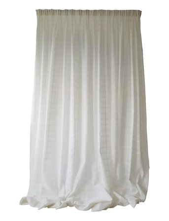 Curtain Selma Double Width Home Textiles Curtains Long Curtains White Mimou