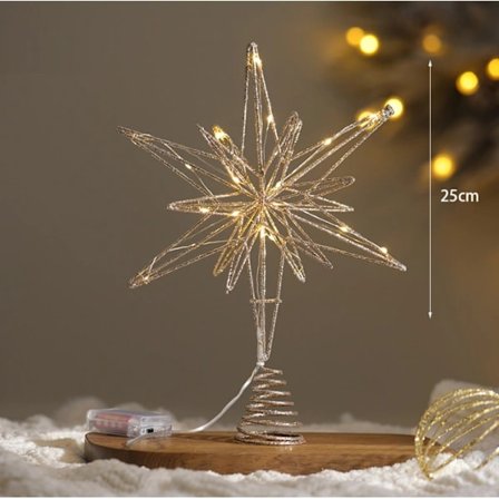 Julgransstjärna för julgransdekorationer stil 7[CO]