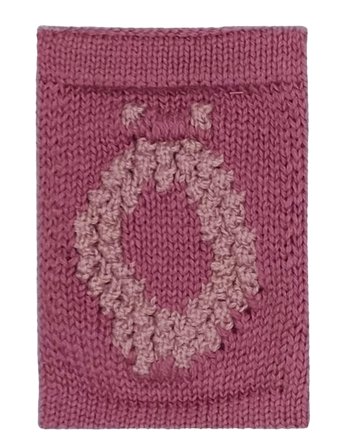 Smallstuff Knitted Letter Ö, Rose - Pink - ONE SIZE 10 cm