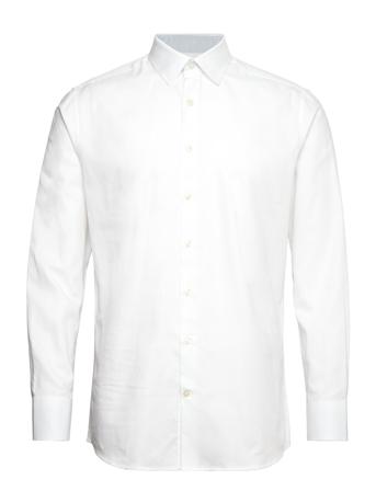 Slhslimdetail Shirt Ls Classic Noos White Selected Homme