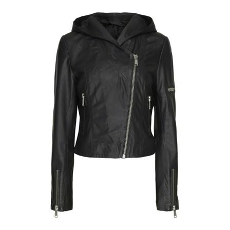 Notyz Biker With Hood 11096 svart, Dam Damjackor, Dam, Storlek: M