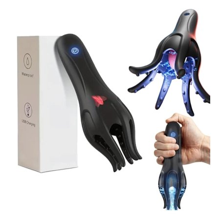 Automatisk Håndfri Mannlig Massasje Stille Vanntett Bærbar for Personlig Bruk