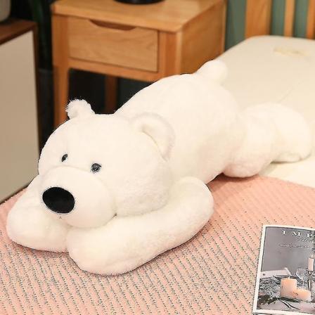 Viktad ångest dinosaurie plyschleksak rad kudde söt dinosaurie plyschdjur docka för pojkar flickor present polar bear 50cm
