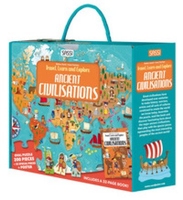 Ancient civilisations. Travel, learn and explore. Ediz. a colori. Con 32 formine. Con puzzle ovale. Con Poster Matteo Gaule