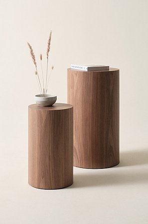 Jotex - Bijzettafel 2-pak Walnoot Walnoot - SILON - Koop Sidetables & bijzettafels bij Jotex