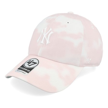 47 Brand - MLB Rose unconstructed Casquette - New York Yankees MLB The Clouds 47 Clean Up Pink Dad Cap @ Hatstore