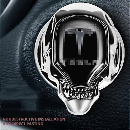 SBSG Bil Stop Start Knap Dæksel Tryk Start Knap Dæksel Anti-ridse Bilmotor Dekorationsdæksel Kompatibel med Subaru STI autodele