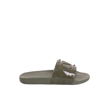 Valentino Garavani sliders , Groen , Heren , Maat: 44 EU