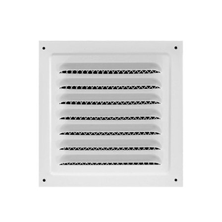 Metall Ventilationsgaller Intensivt Rutnät Luftventilationsgaller för Tak Kök Sidovägg 15cmx15cm Vit